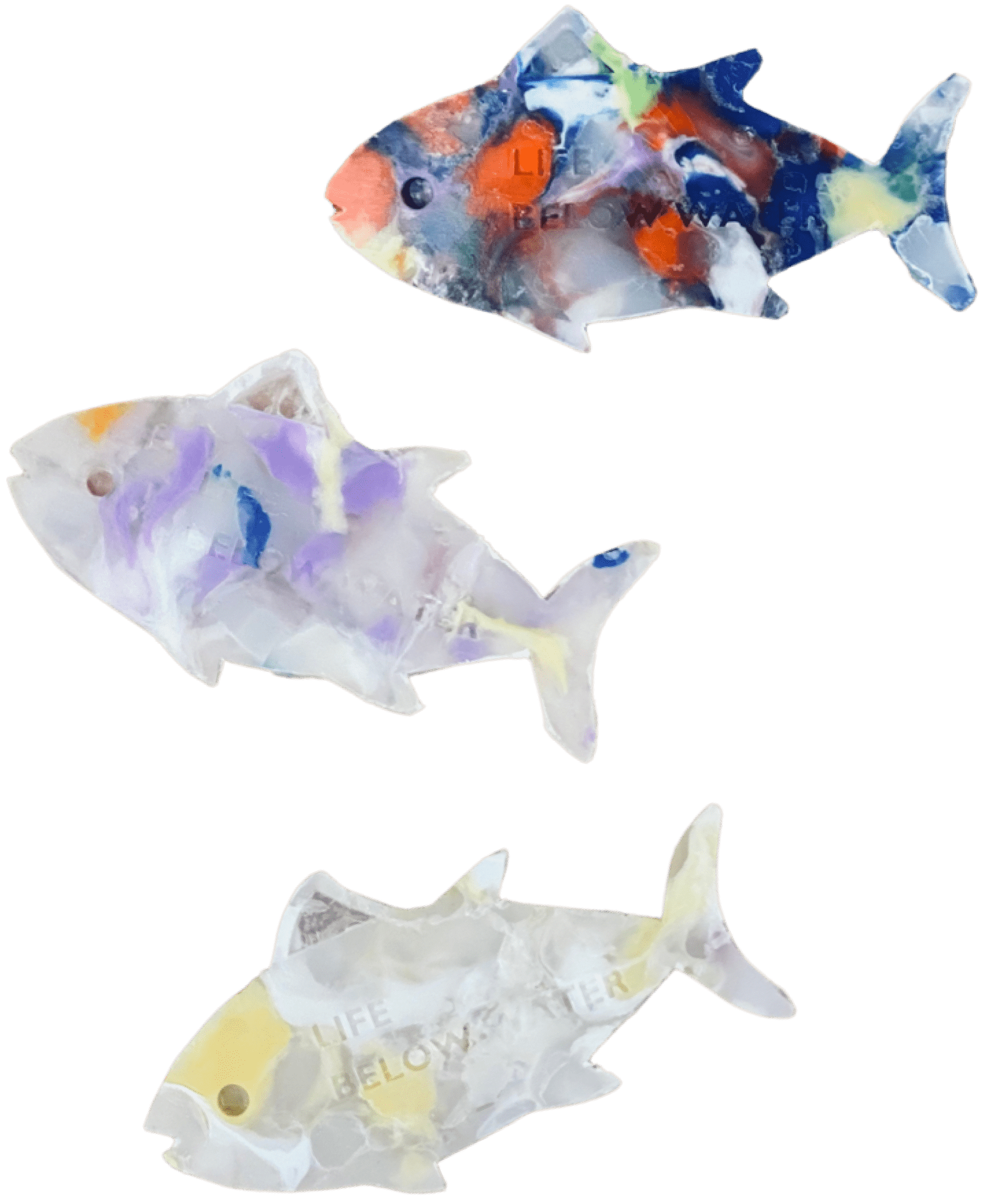 魚型キーホルダー